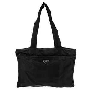 Prada Tessuto Tote, Black, Nylon